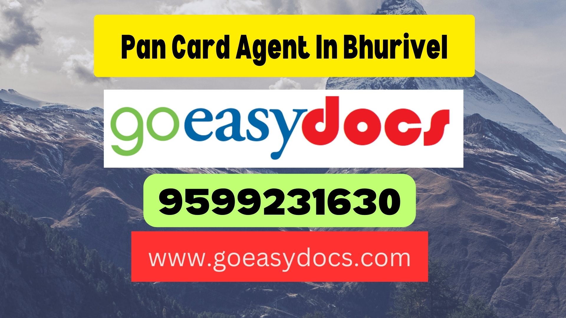 Pan Card Agent Consultant in Bhurivel 8851415812