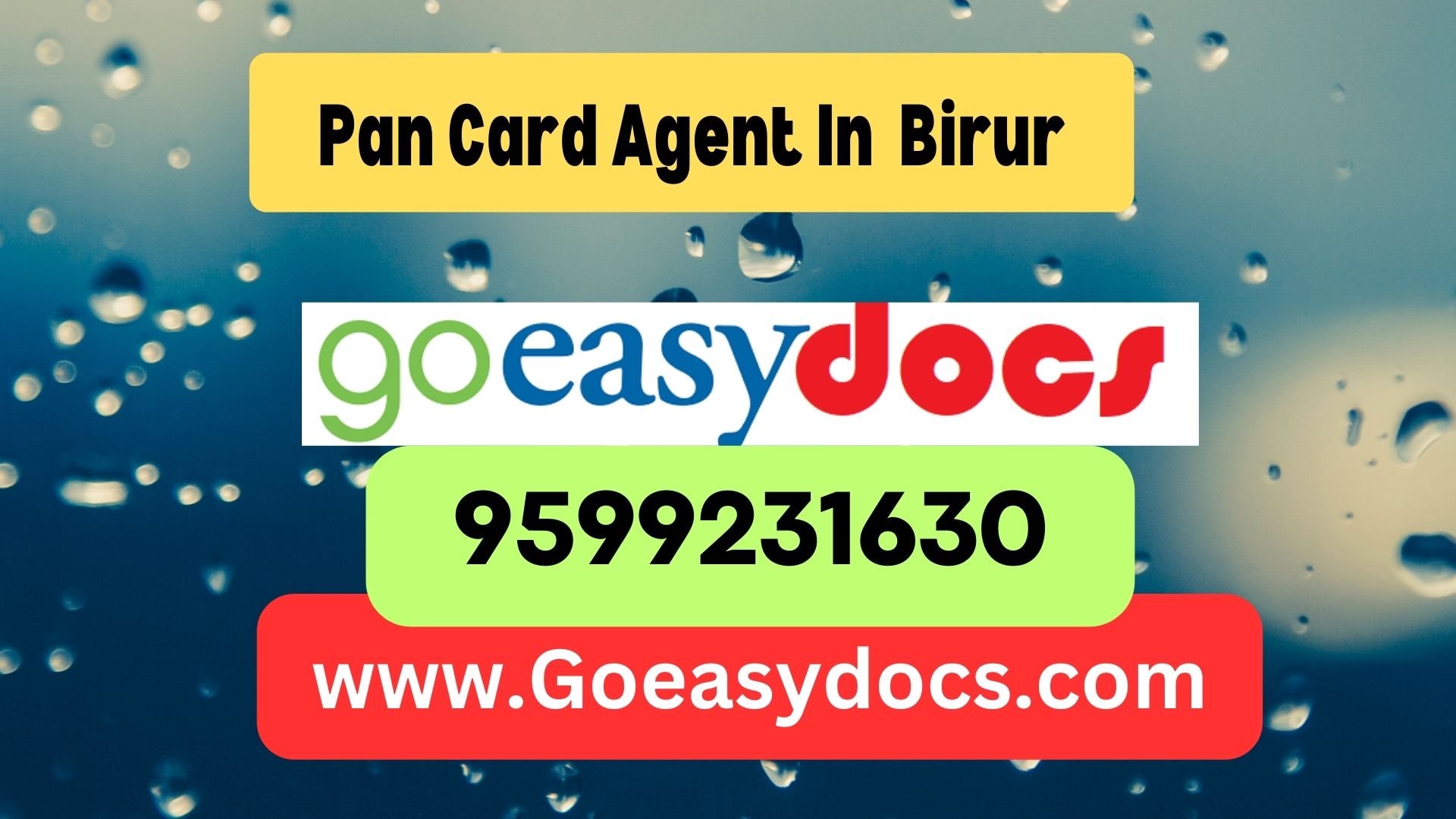 Pan Card Agent Consultant in Birur 8851415812