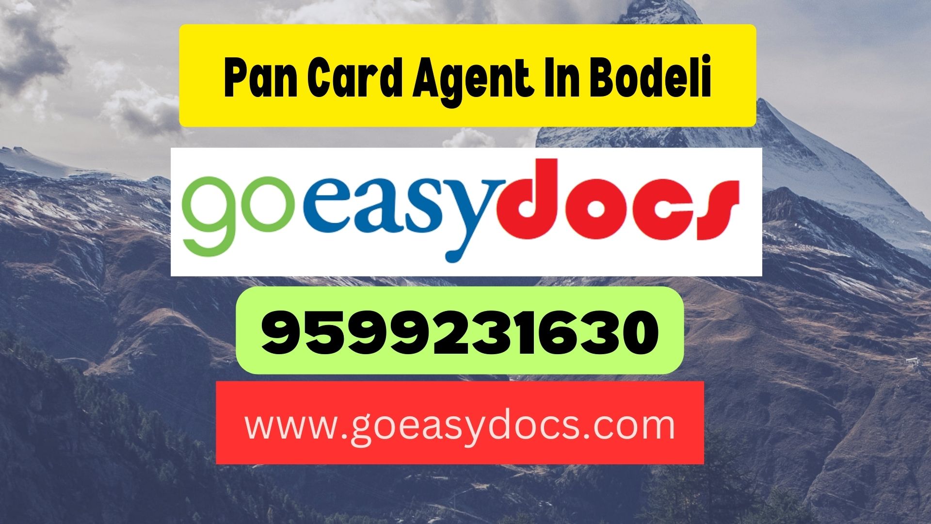 Pan Card Agent Consultant in Bodeli 8851415812