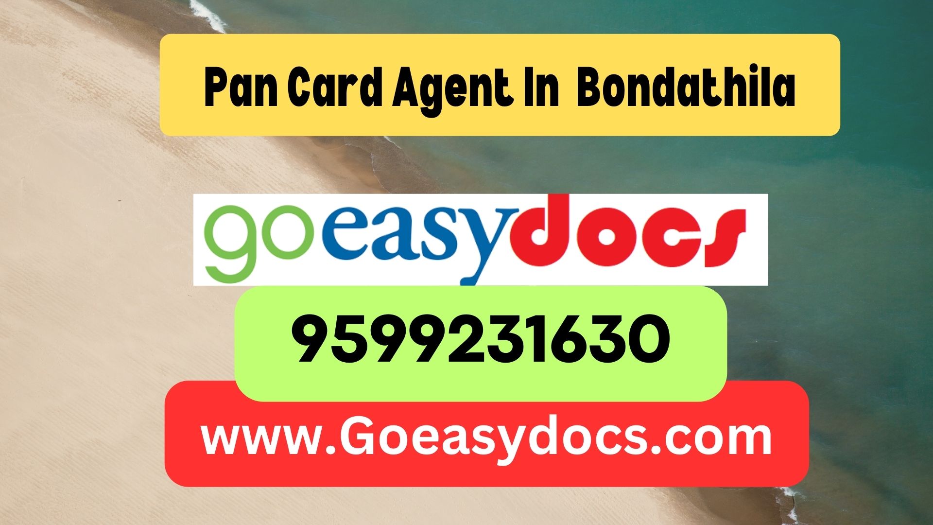 Pan Card Agent Consultant in Bondathila 8851415812