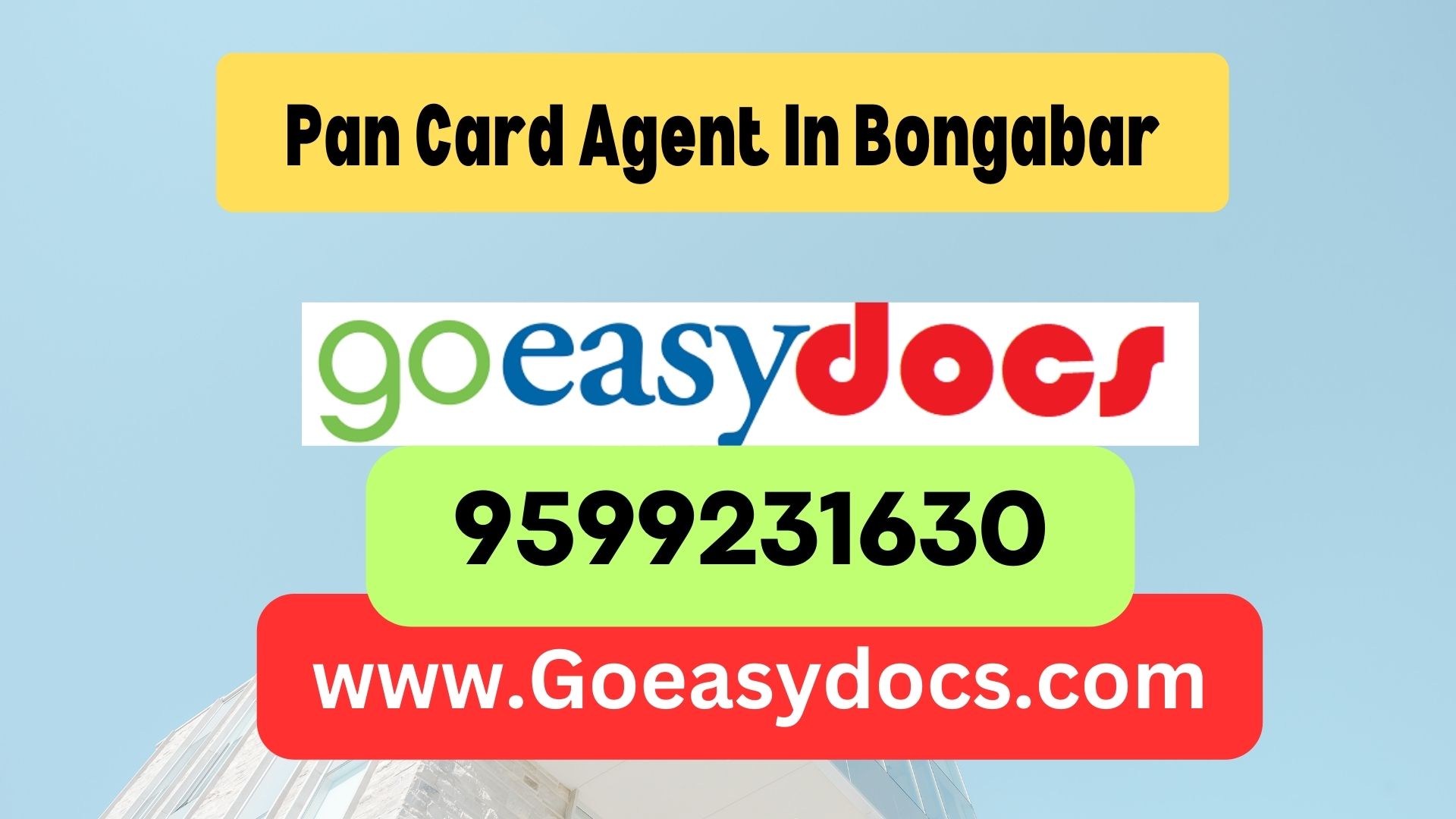 Pan Card Agent Consultant in Bongabar 8851415812