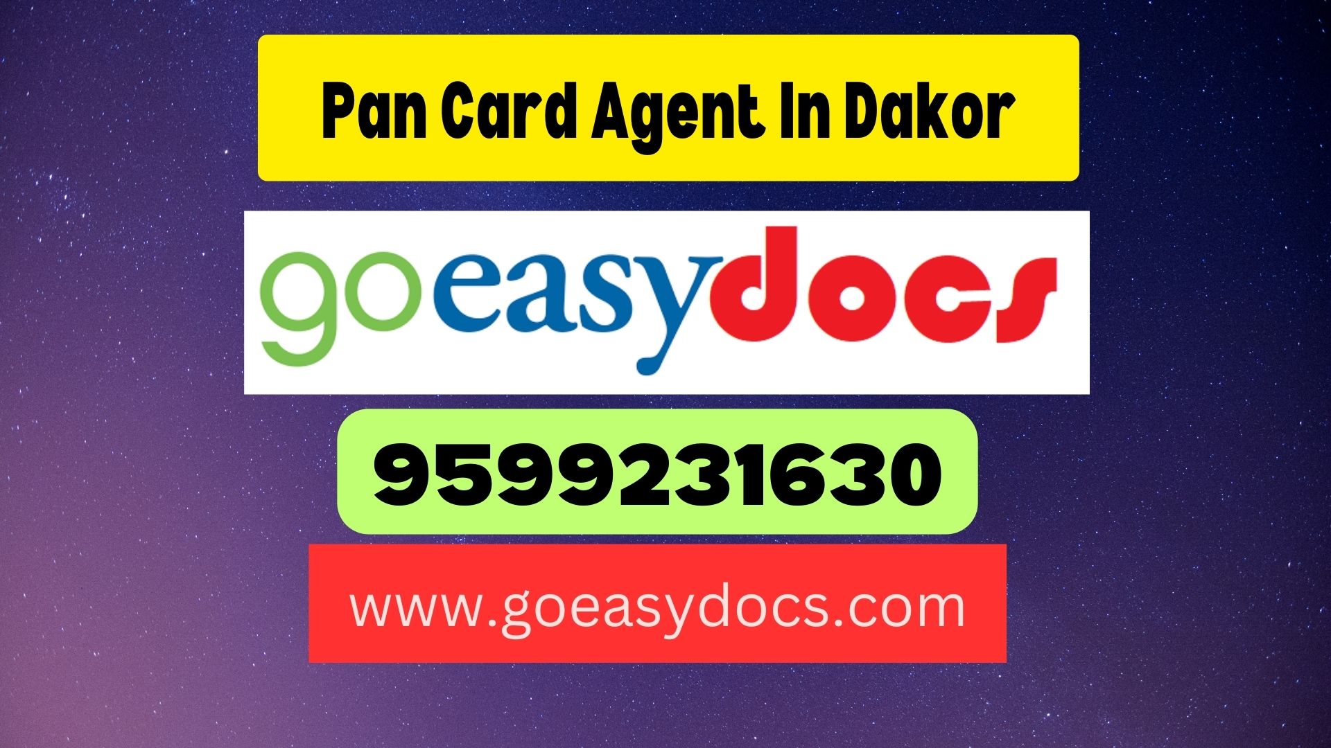 Pan Card Agent Consultant in Dakor 8851415812