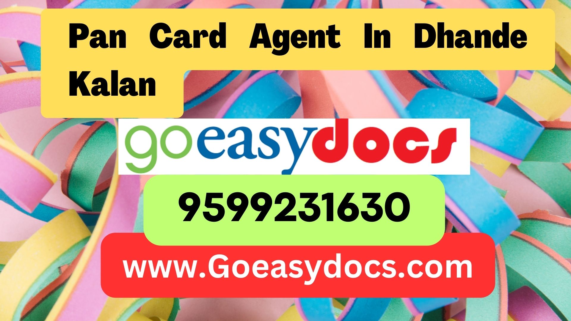 Pan Card Agent Consultant in Dhande Kalan 8851415812