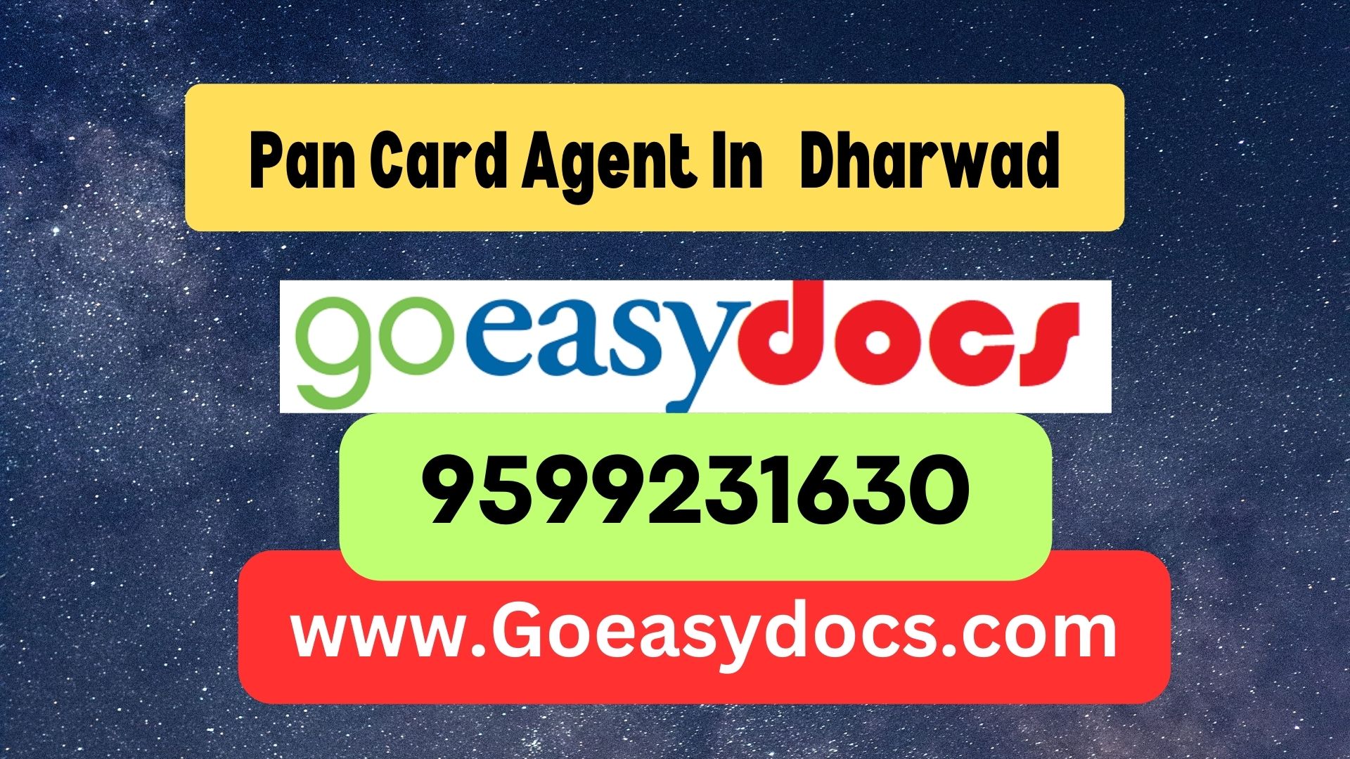 Pan Card Agent Consultant in Dharwad 8851415812