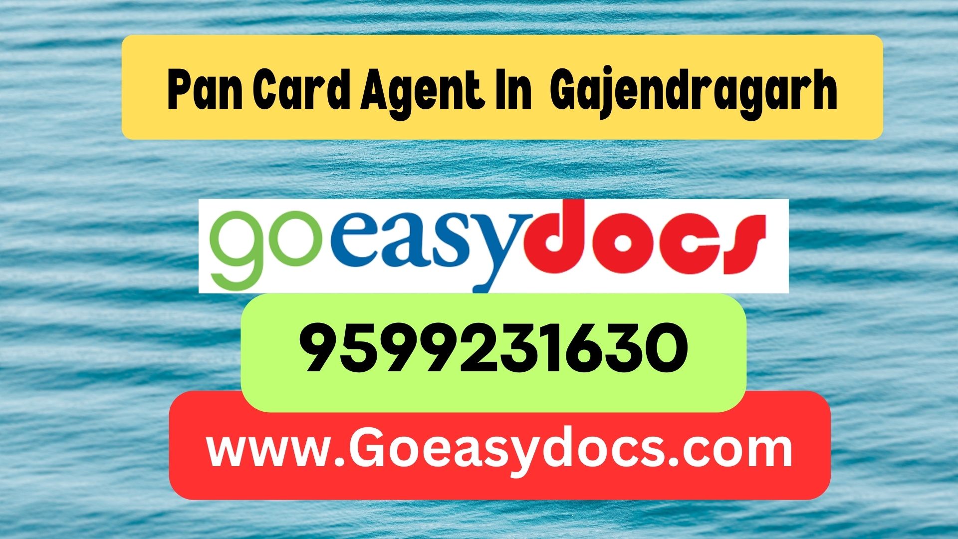 Pan Card Agent Consultant in Gajendragarh 8851415812