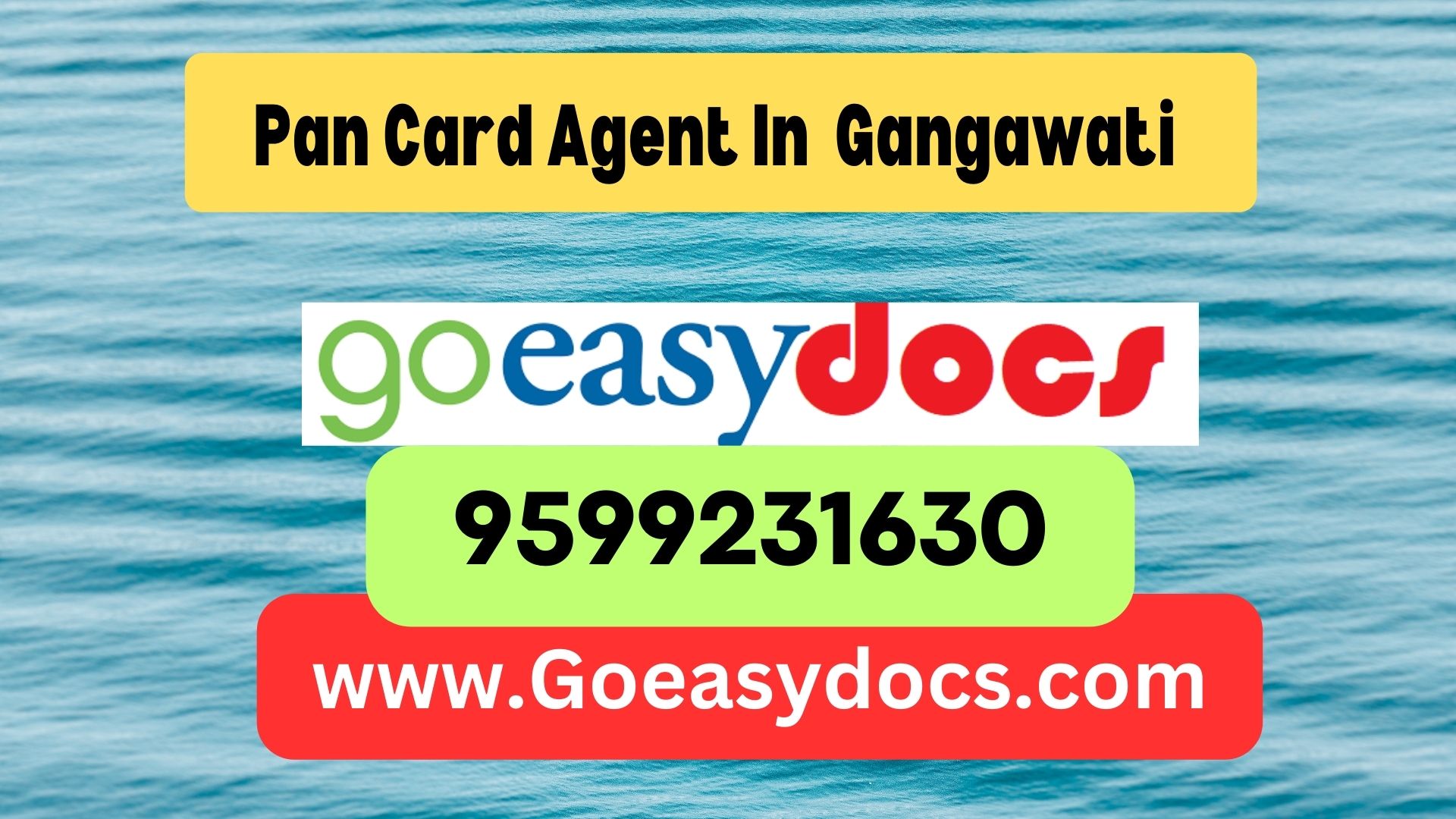 Pan Card Agent Consultant in Gangawati  8851415812