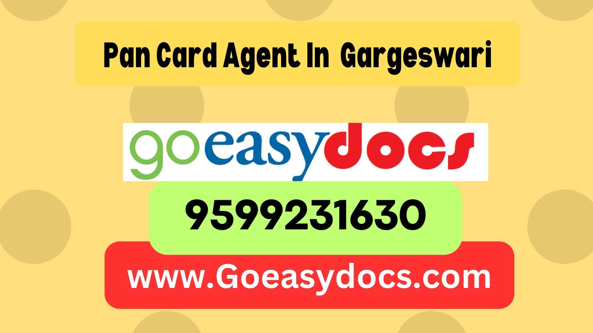 Pan Card Agent Consultant in Gargeswari 8851415812