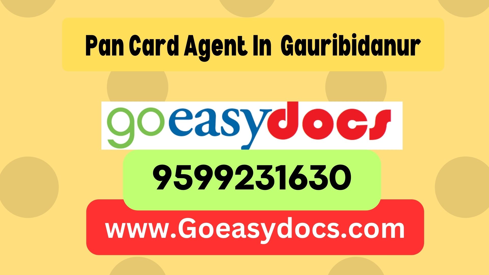 h1>Pan Card Agent Consultant in Gauribidanur 8851415812