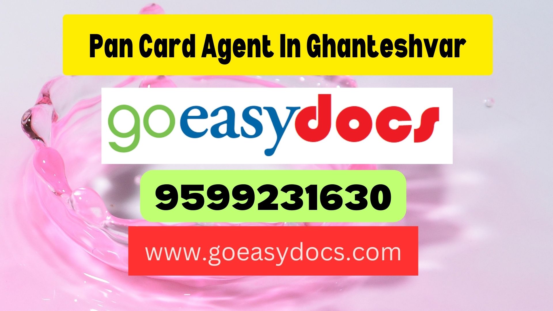 Pan Card Agent Consultant in Ghanteshvar 8851415812