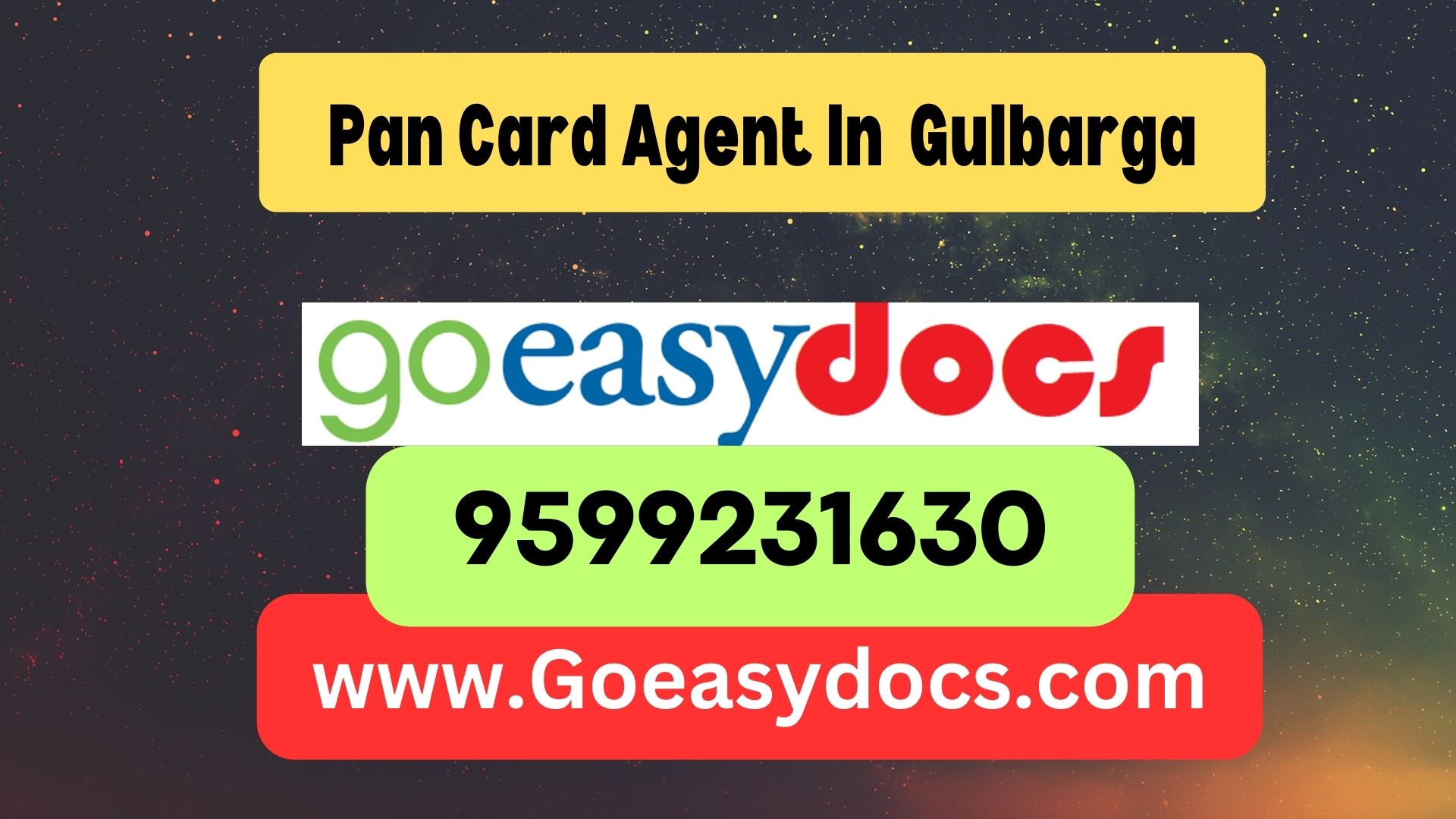 Pan Card Agent Consultant in Gulbarga 8851415812