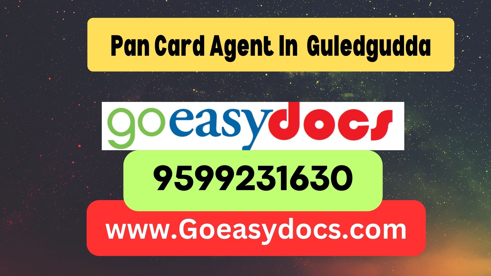 Pan Card Agent Consultant in Guledgudda 8851415812