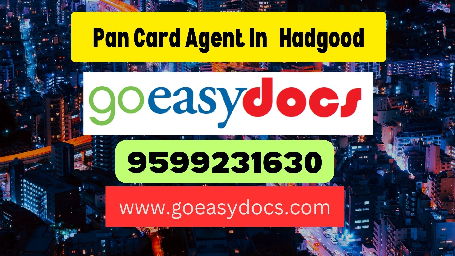 Pan Card Agent Consultant in Hadgood 8851415812