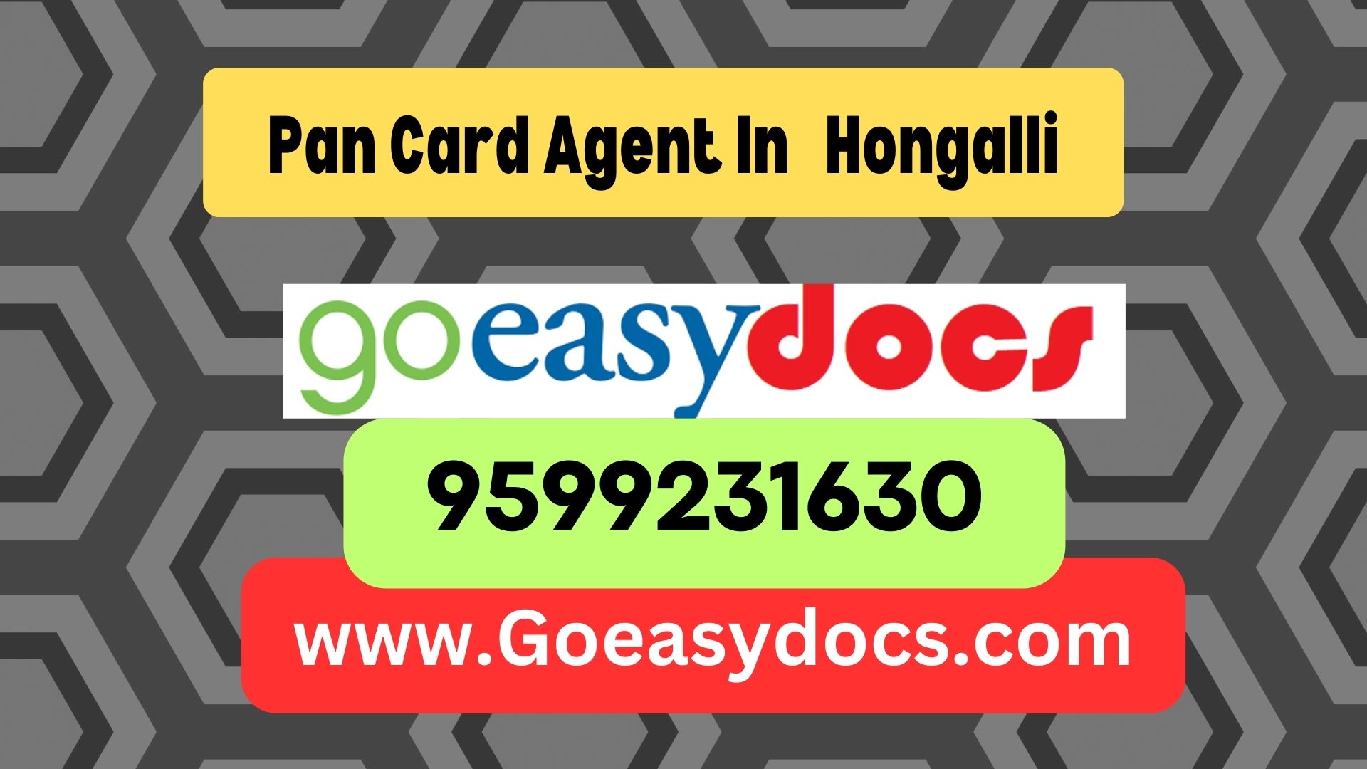 Pan Card Agent Consultant in Hongalli 8851415812