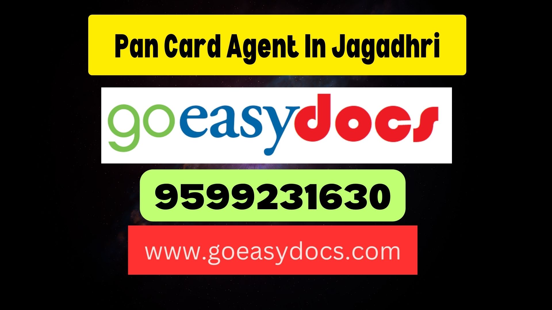 Pan Card Agent Consultant in Jagadhri 8851415812