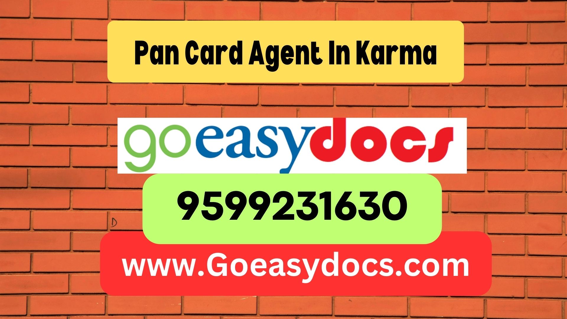 Pan Card Agent Consultant in Karma 8851415812