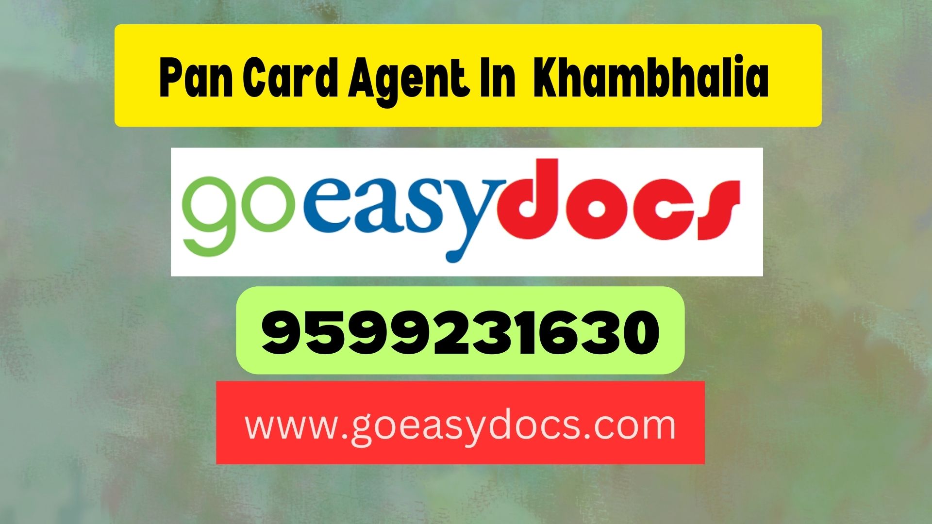 Pan Card Agent Consultant in Khambhalia 8851415812