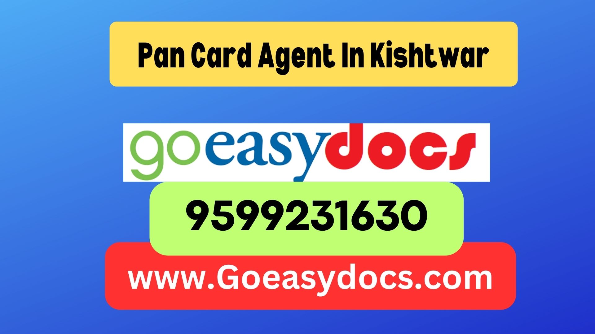 Pan Card Agent Consultant in Kishtwar 8851415812