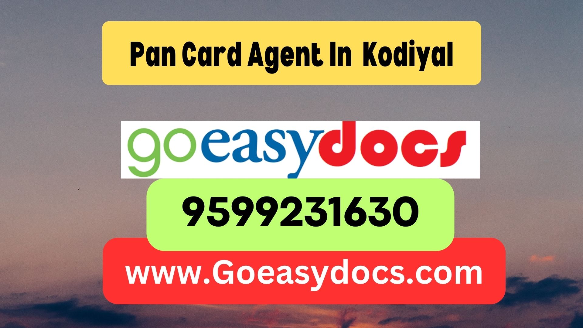 Pan Card Agent Consultant in Kodiyal 8851415812