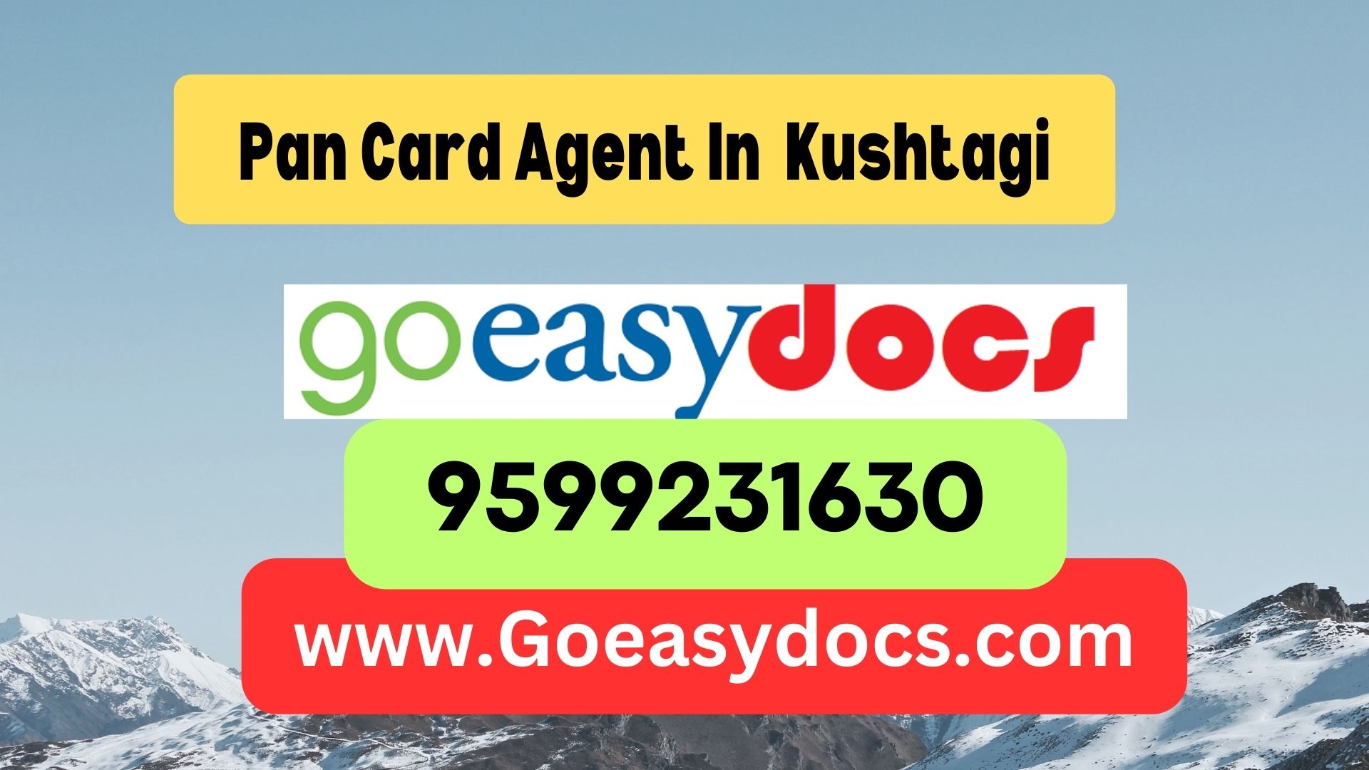 Pan Card Agent Consultant in Kushtagi 8851415812