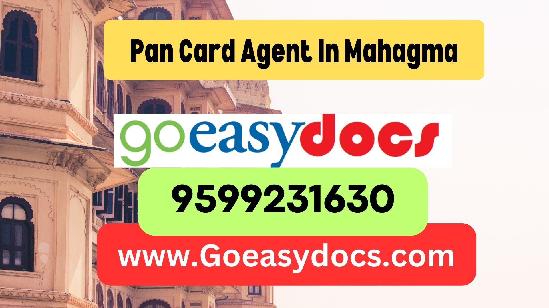 Pan Card Agent Consultant in Mahagma  8851415812