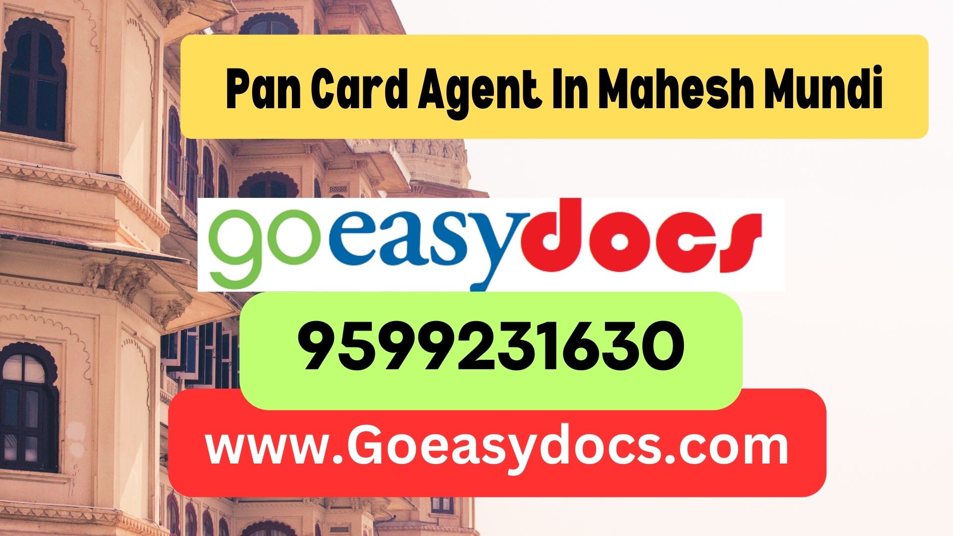 Pan Card Agent Consultant in Mahesh Mundi 8851415812