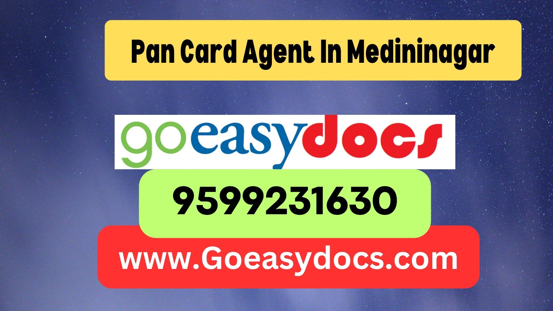 Pan Card Agent Consultant in Medininagar  8851415812