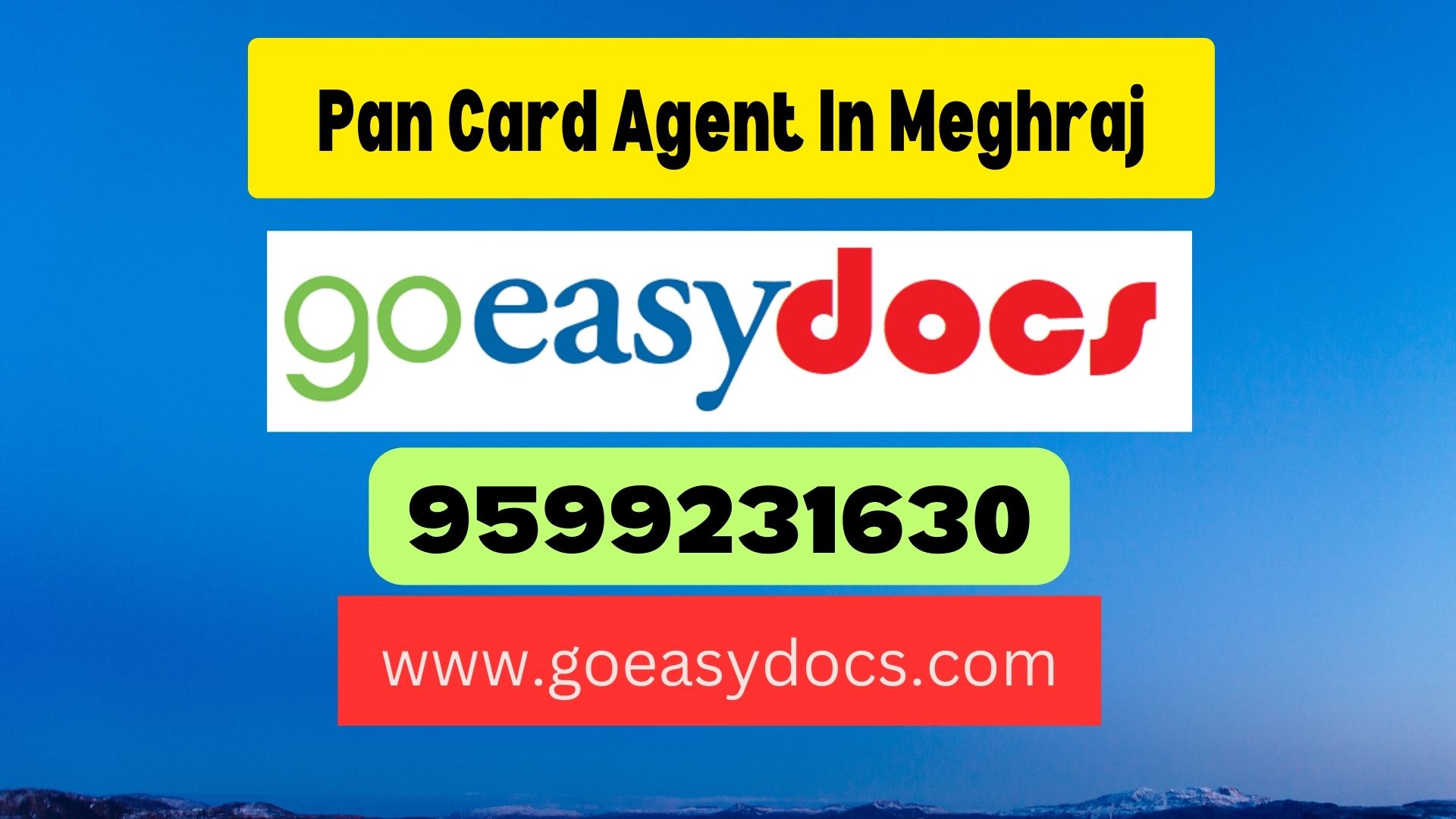 Pan Card Agent Consultant in Meghraj 8851415812