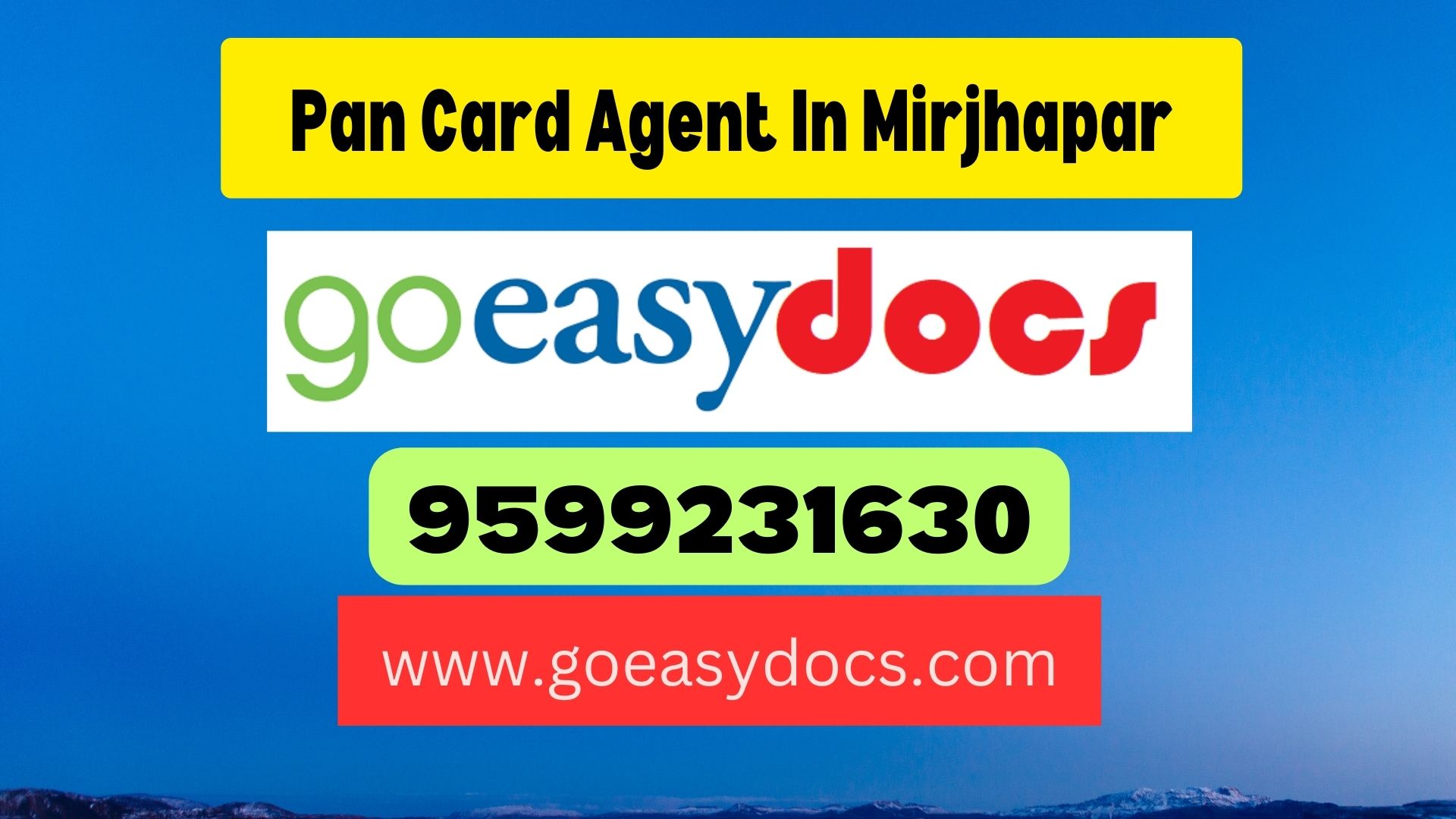 Pan Card Agent Consultant in Mirjhapar 8851415812