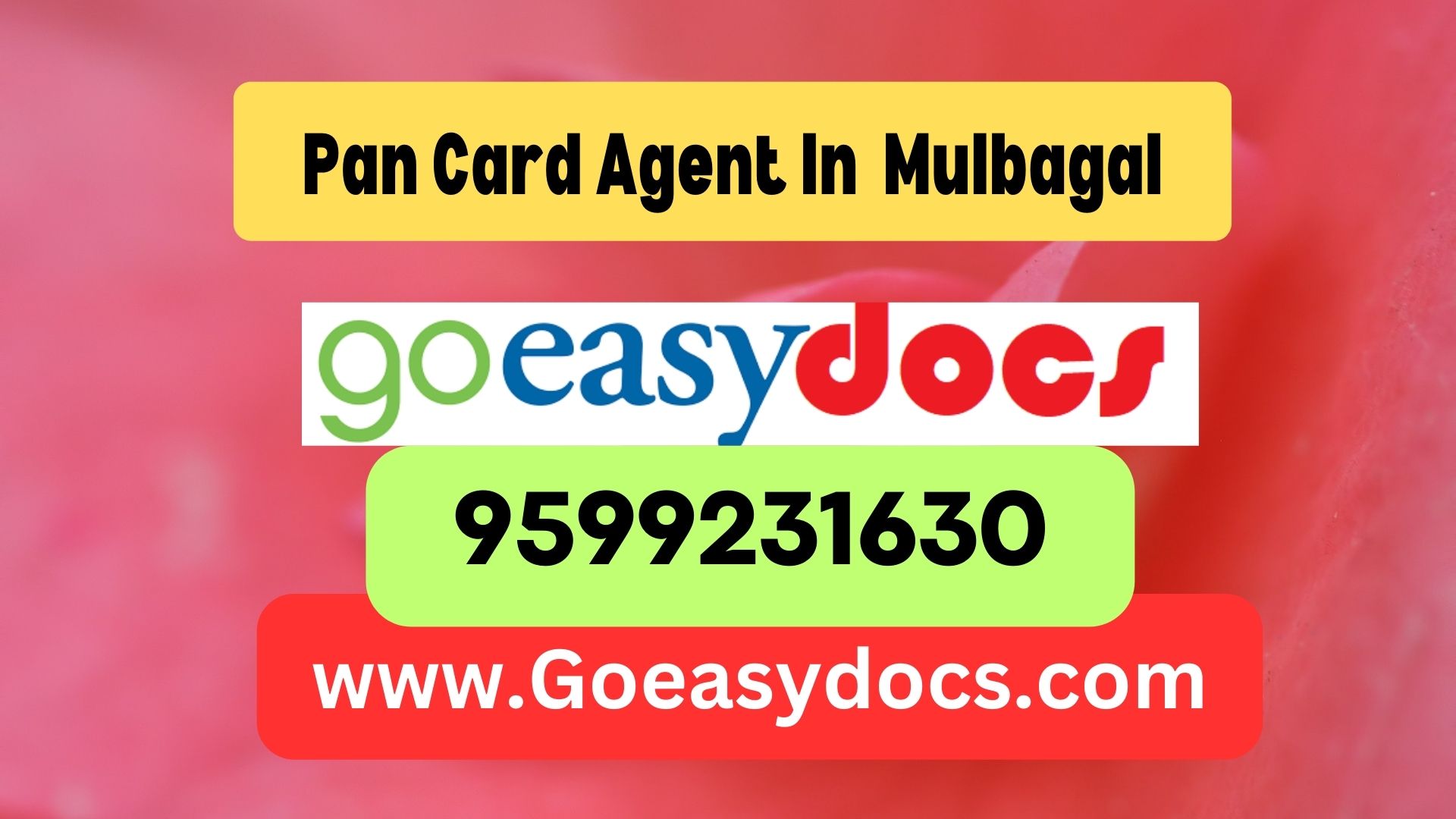 Pan Card Agent Consultant in Mulbagal 8851415812