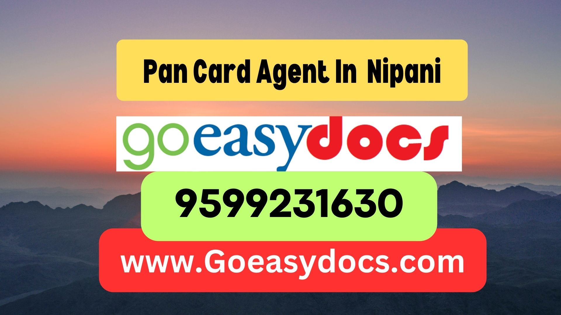 Pan Card Agent Consultant in Nipani 8851415812