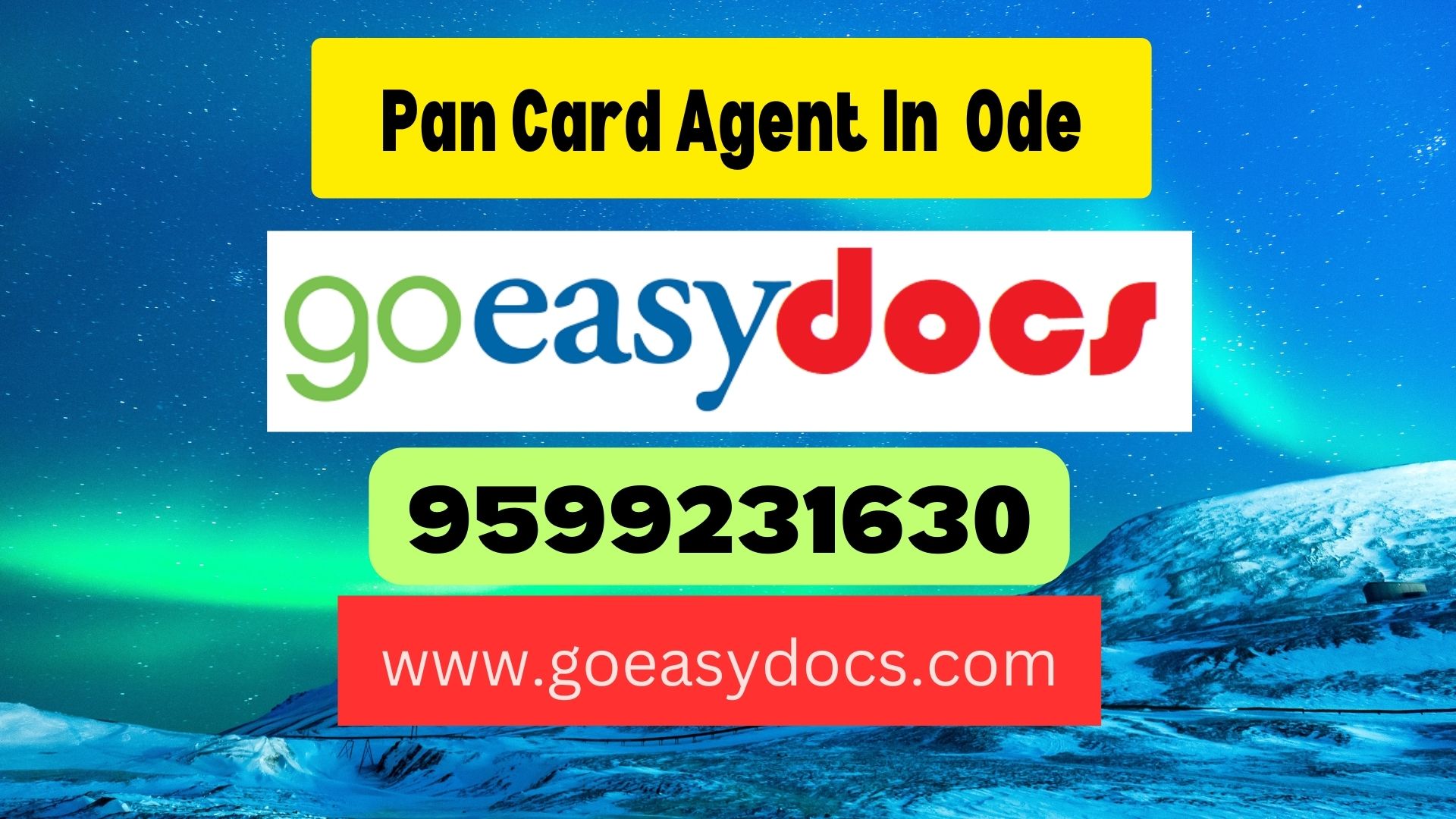 Pan Card Agent Consultant in Ode 8851415812