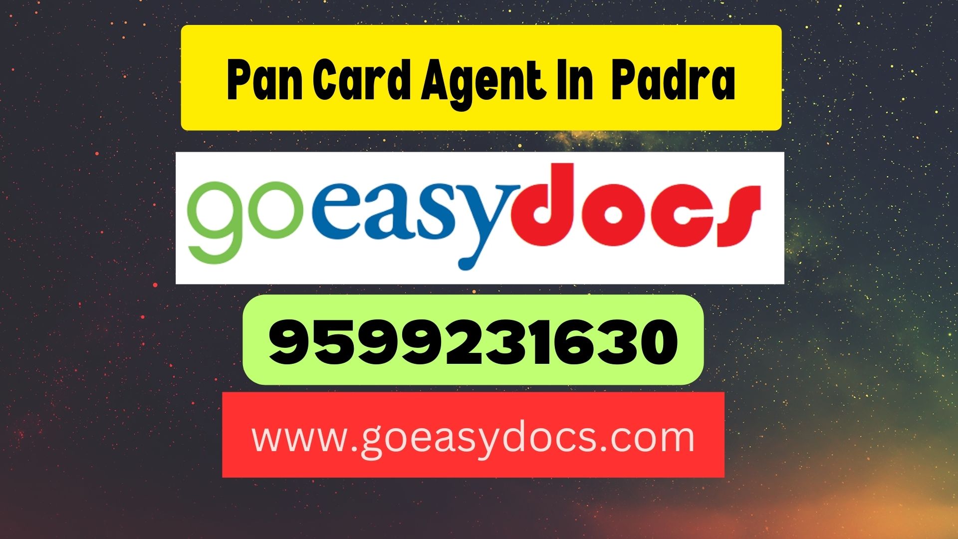 Pan Card Agent Consultant in Padra 8851415812