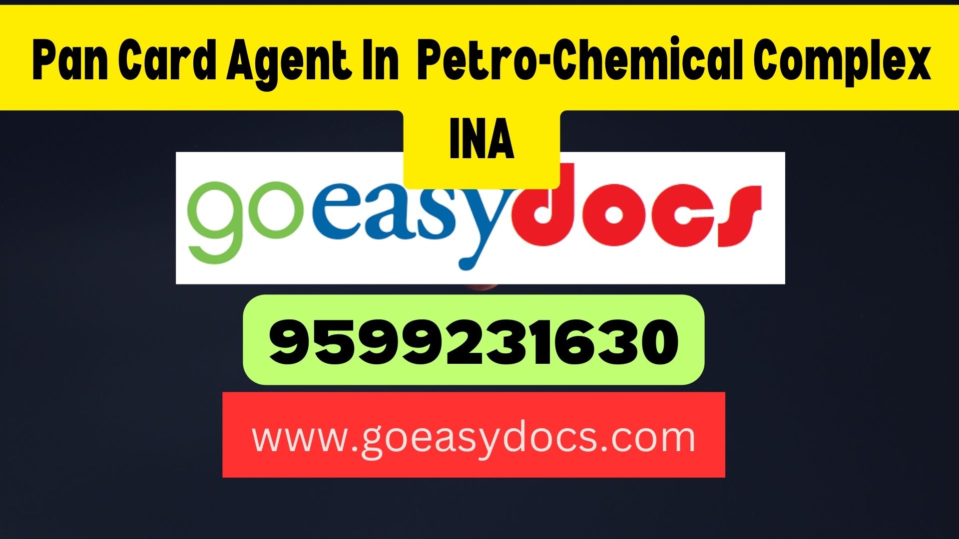 Pan Card Agent Consultant in Petro-Chemical Complex INA 8851415812