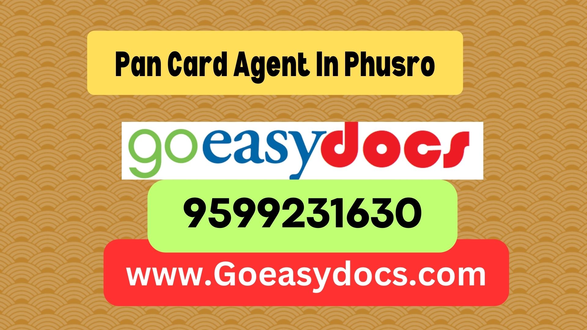 Pan Card Agent Consultant in Phusro 8851415812