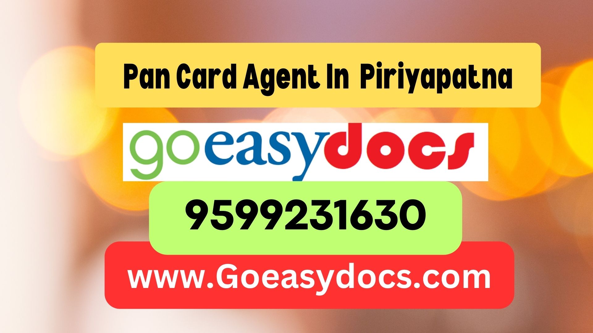 Pan Card Agent Consultant in Piriyapatna 8851415812