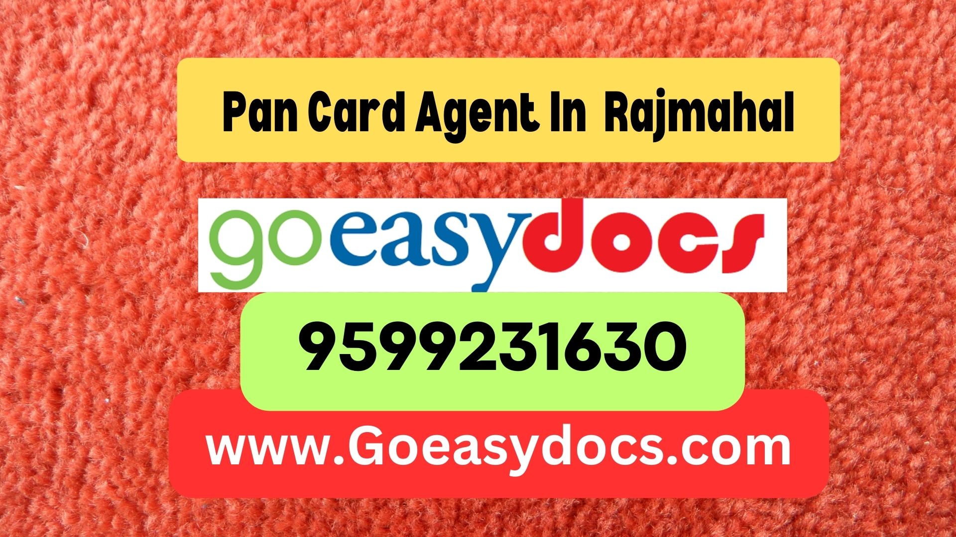 Pan Card Agent Consultant in Rajmahal 8851415812