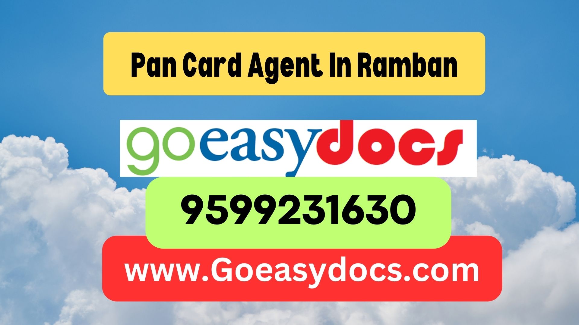 Pan Card Agent Consultant in Ramban 8851415812