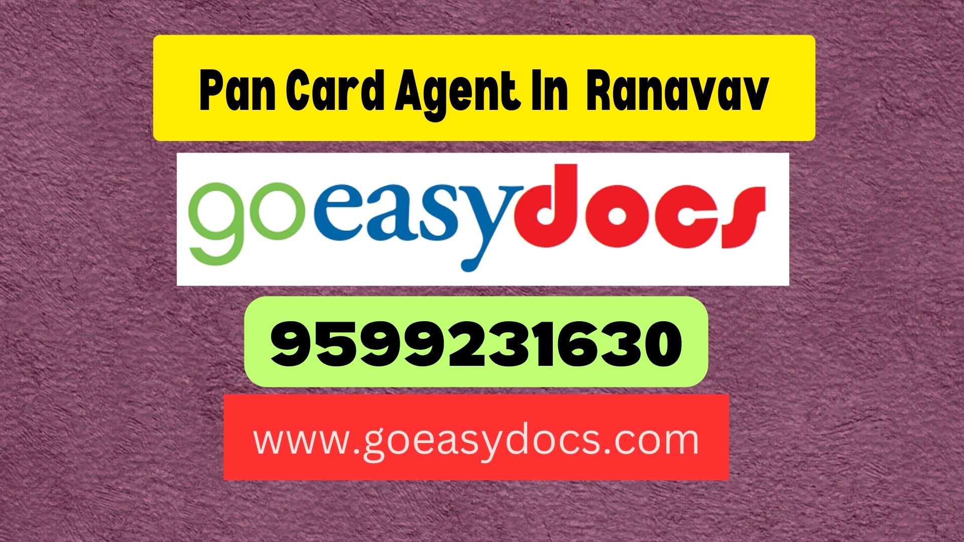 Pan Card Agent Consultant in Ranavav 8851415812