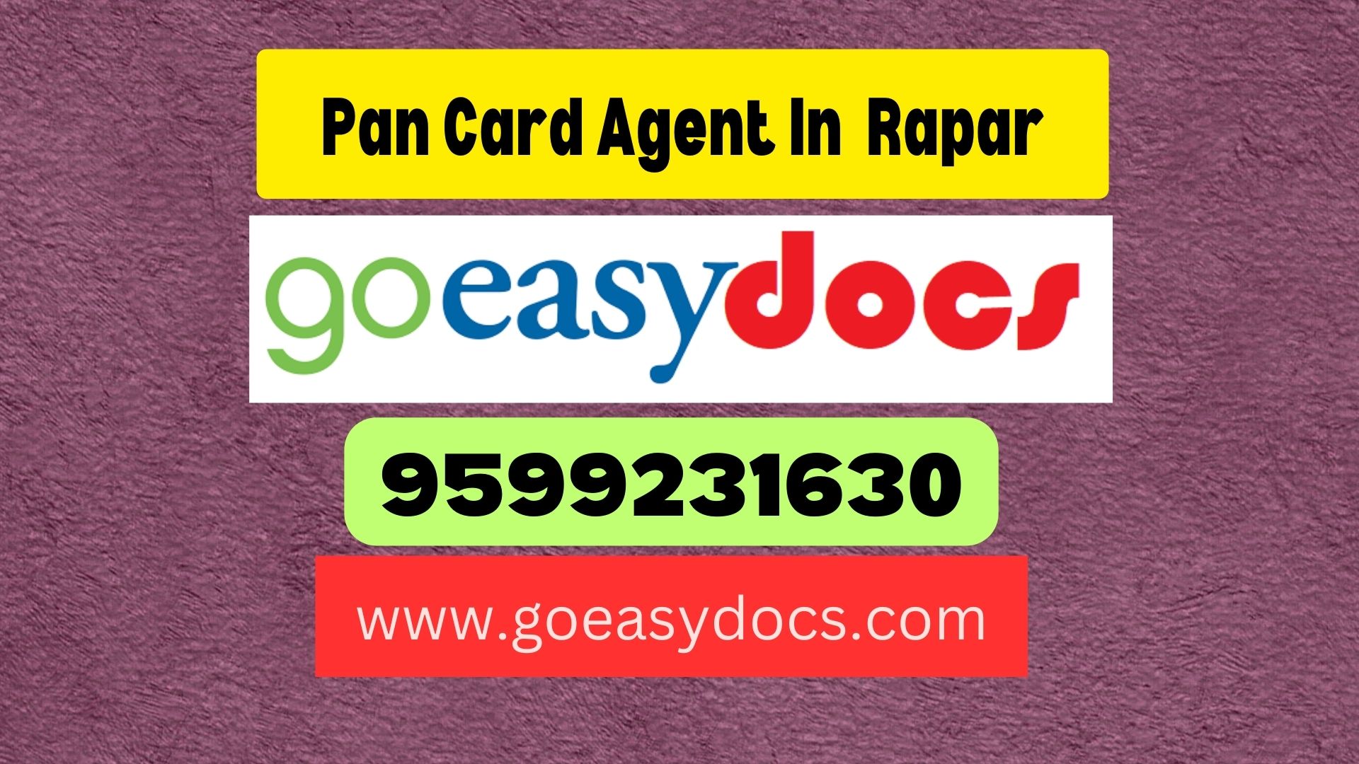 Pan Card Agent Consultant in Rapar 8851415812