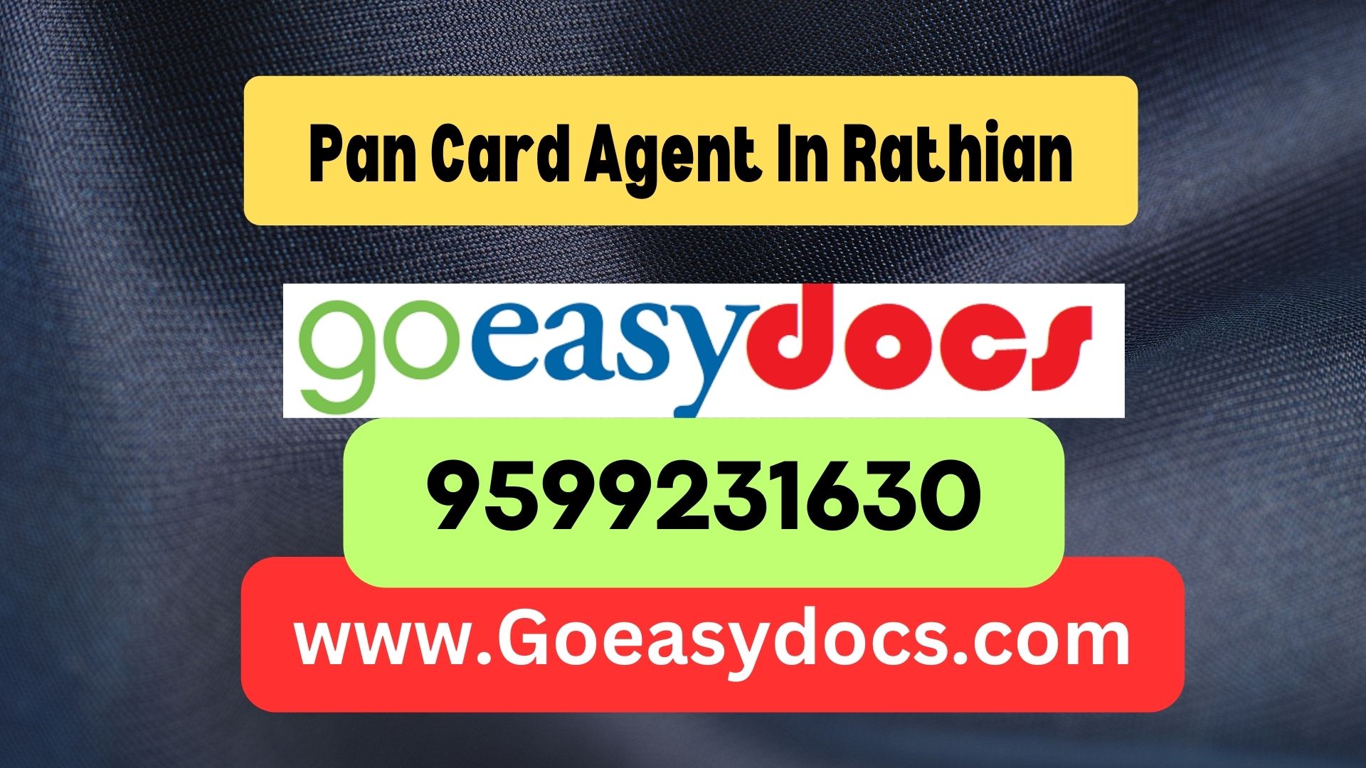 Pan Card Agent Consultant in Rathian 8851415812