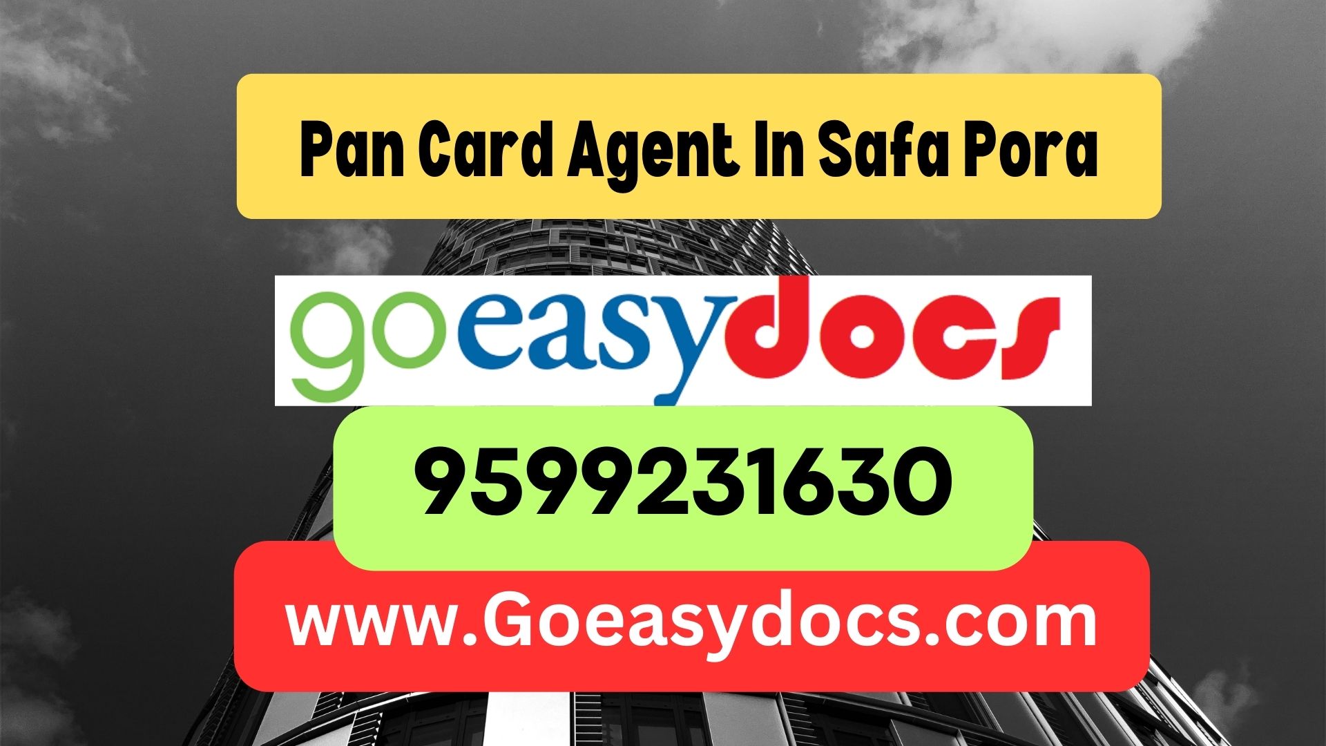 Pan Card Agent Consultant in Safa Pora 8851415812
