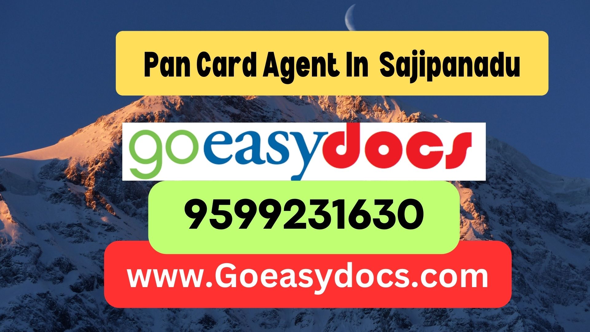 Pan Card Agent Consultant in Sajipanadu 8851415812