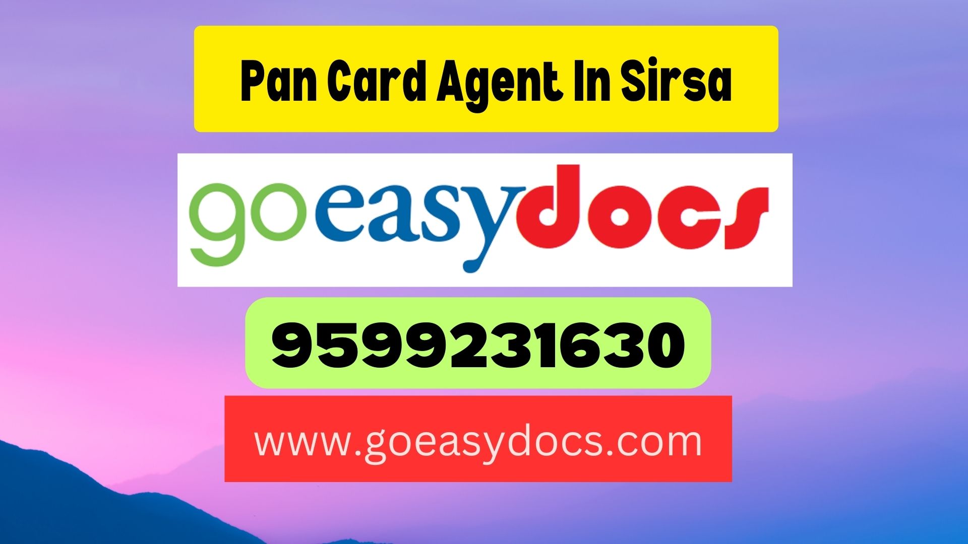 Pan Card Agent Consultant in Sirsa 8851415812