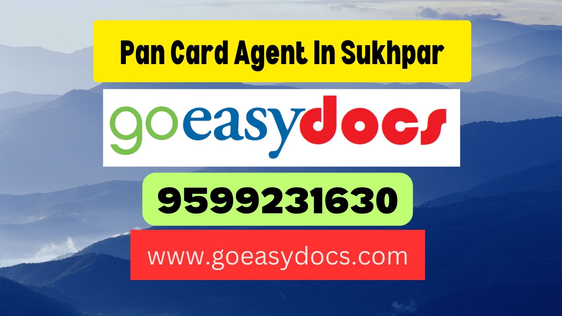 Pan Card Agent Consultant in Sukhpar 8851415812