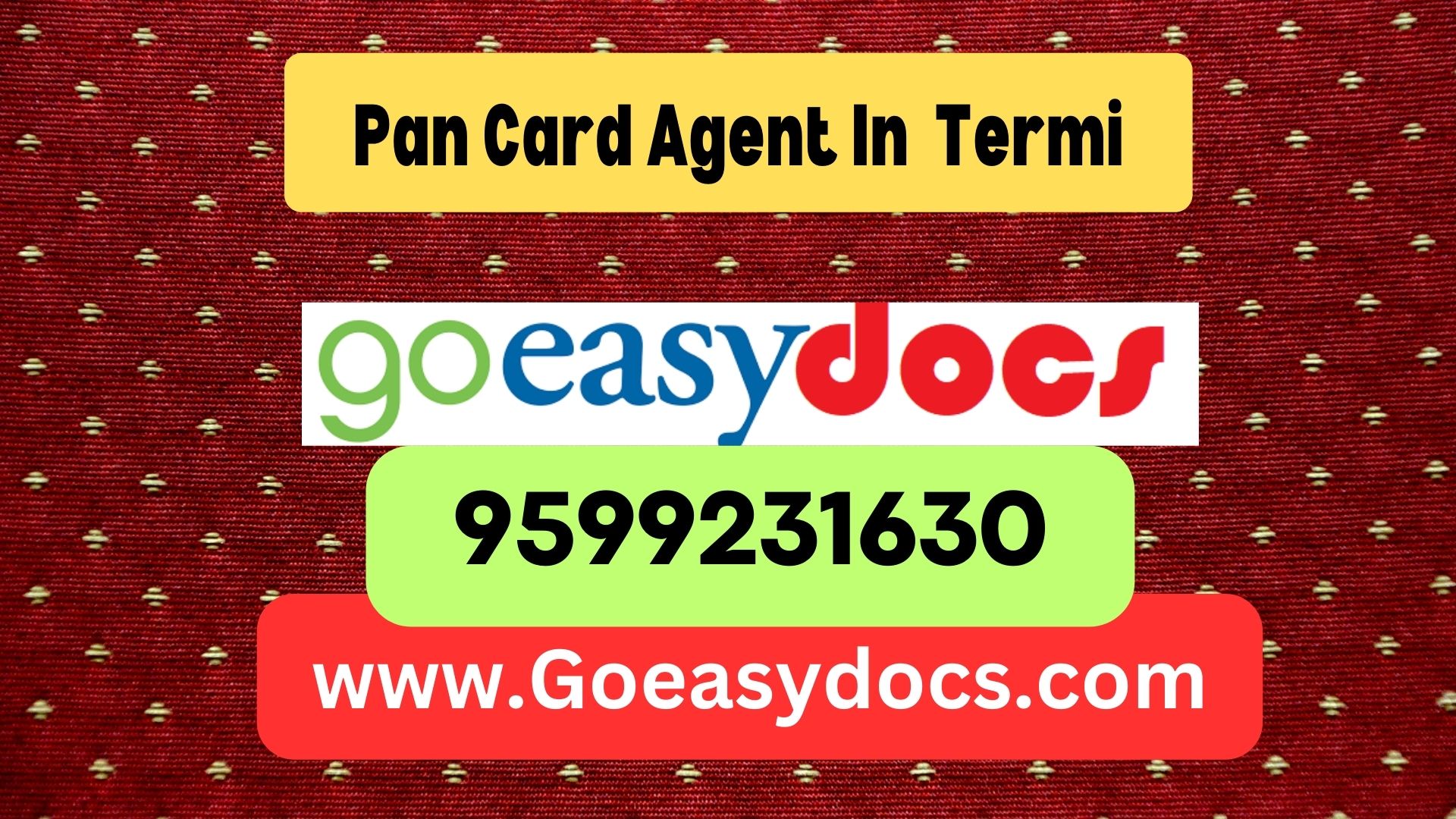 Pan Card Agent Consultant in Termi 8851415812