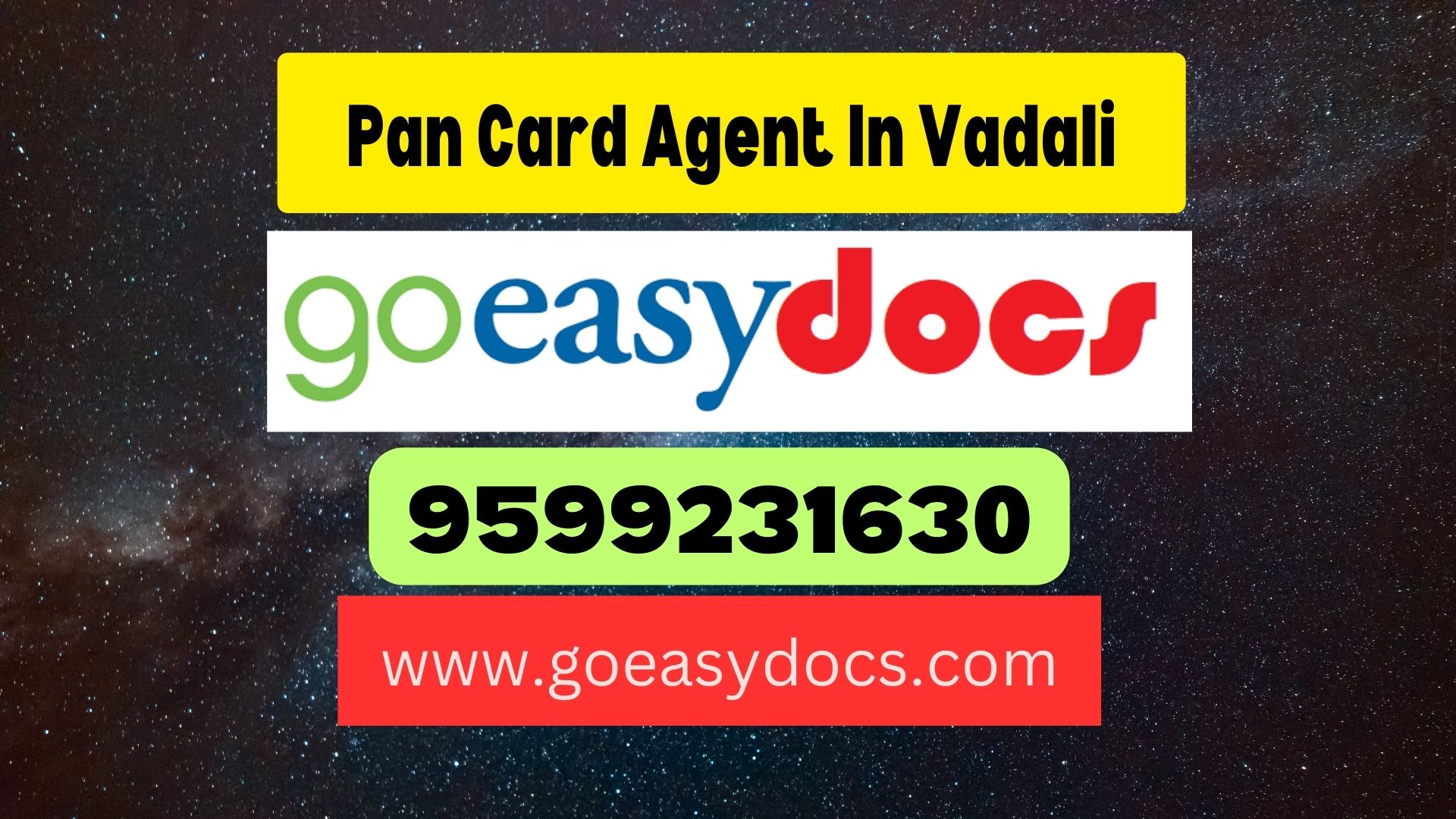 Pan Card Agent Consultant in Vadali 8851415812