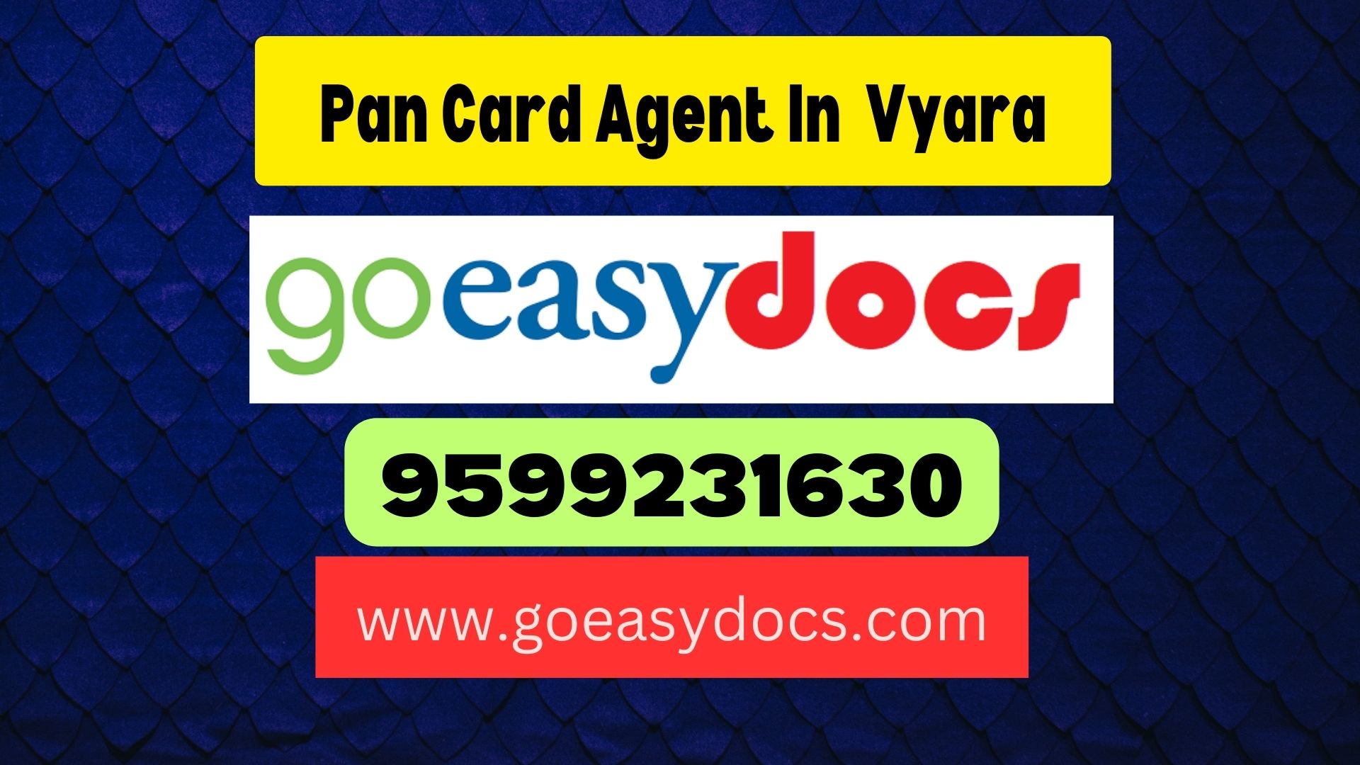 Pan Card Agent Consultant in Vyara 8851415812