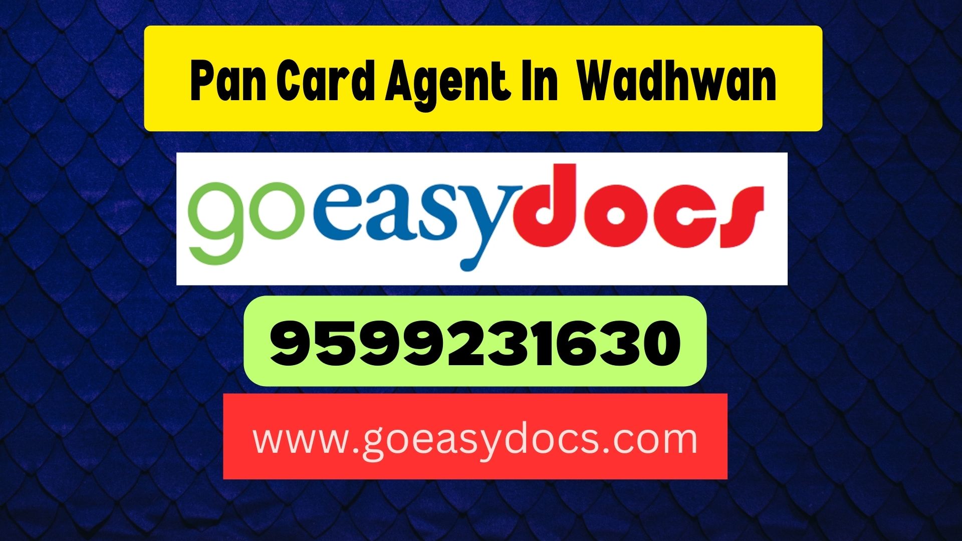 Pan Card Agent Consultant in Wadhwan 8851415812