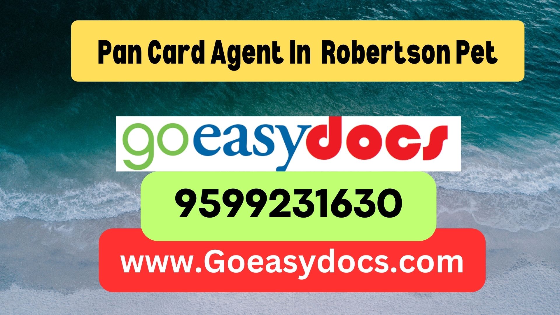 Pan Card Agent Consultant in Robertson Pet 8851415812